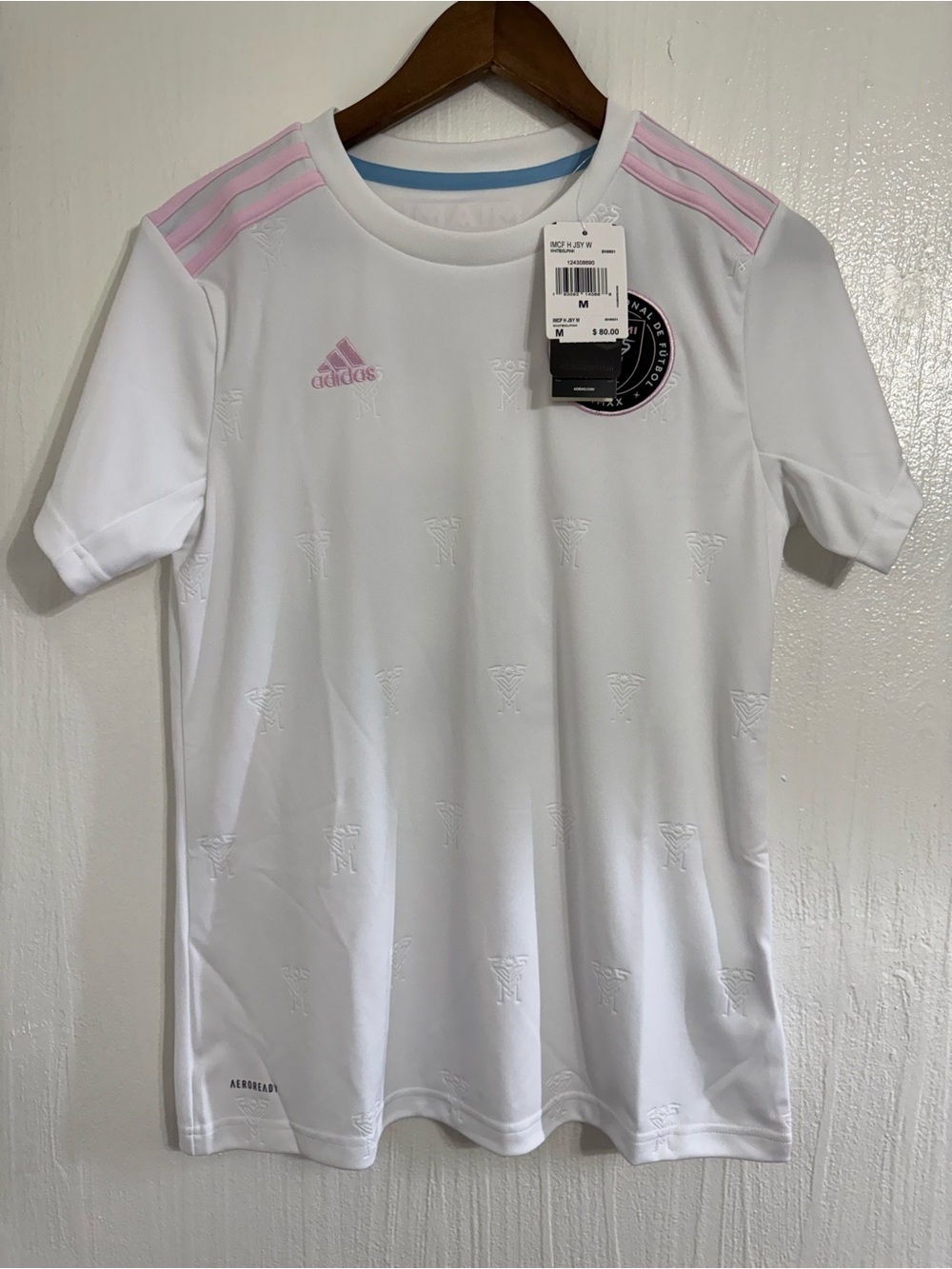 Adidas Inter Miami CF Soccer Futbol  Home Jersey Women's M white MLS EH8631 NEW